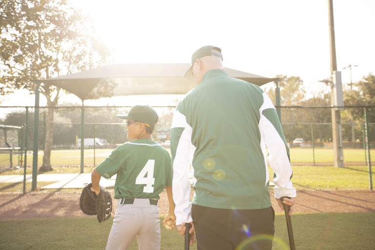 Baseball Player and Coach