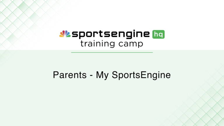 Parents - My SportsEngine