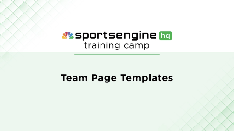 Team Page Templates